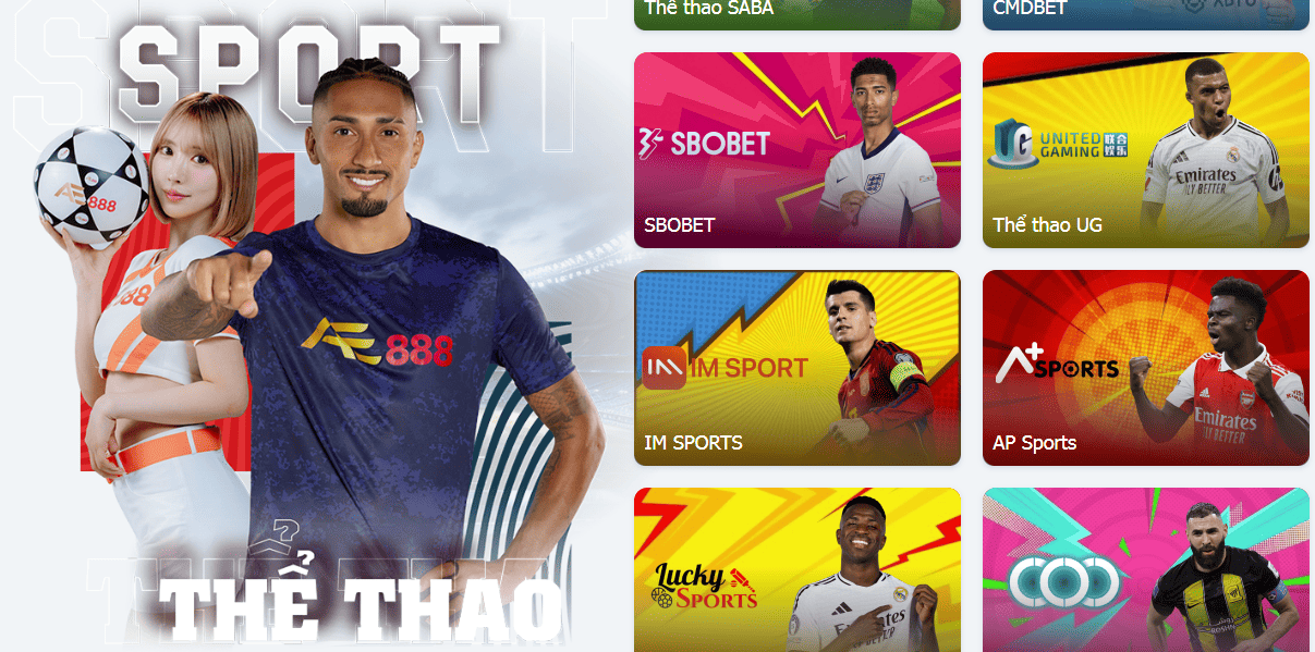 Thế giới cá cược thể thao của AE888 đa màu sắc.